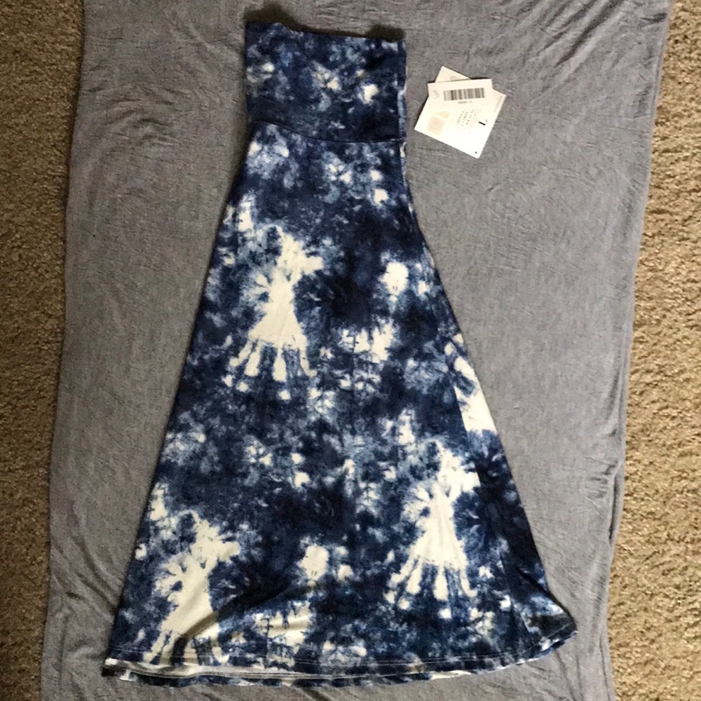 Final Price! Tye Dye Lularoe Azure Skirt